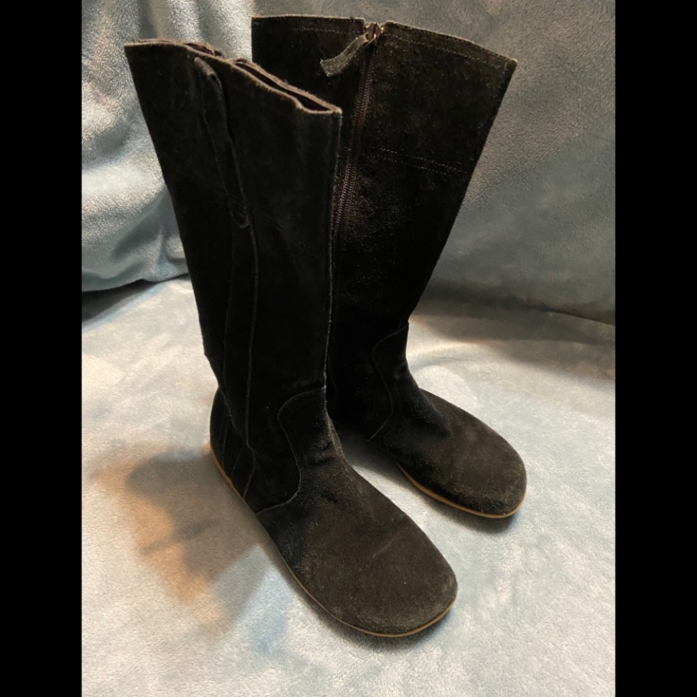 ME TOO Black Suede High Boots